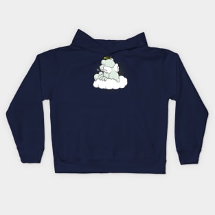 Dead Polar Bear with Wings Kids Hoodie